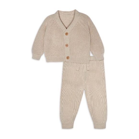 Baby Unisex Knit Cardigan Sweater & Jogger Set, 2 Piece Set Size 18M - Picture 3 of 10